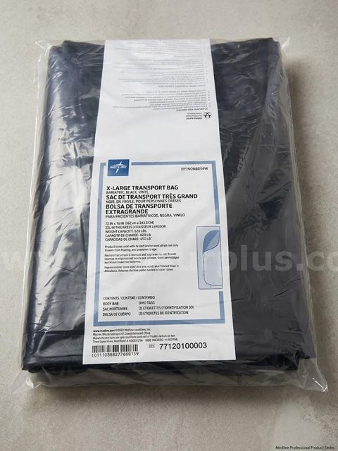 Medline Bariatric X-Large Disaster Transport Bag Body Bag 850 lb (NON80549W) New #1