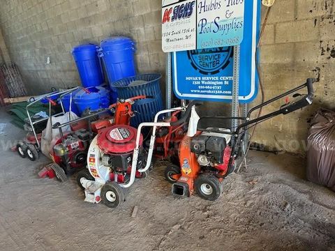 8 older pieces of parks equipment
