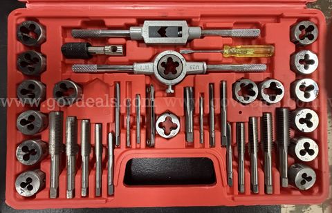 Orion Motor Tech 40pc SAE Tap and Die Set Complete.