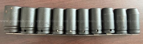 PROTO Tools 3/4" Drive Deep Well Impact Socket Set