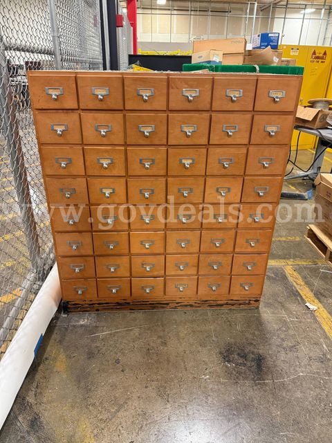 48 Drawer Wooden Cabinet