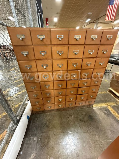 48 Drawer Wooden Cabinet