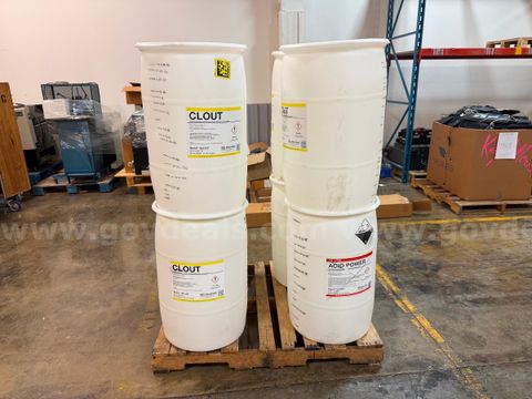 Lot of Seven 30 Gallon Plastic Barrels