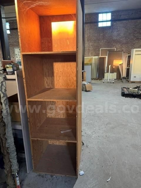 Large Wooden Storage Shelf - Approx 24" X 24" X 82"