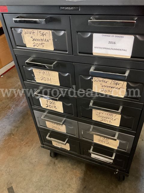 5 drawer card catalog