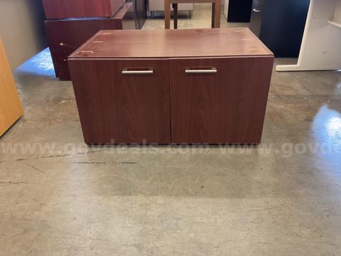 Small Brown Storage Cabinet