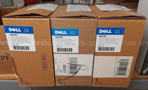 Sealed Dell HD767 High Capacity Toner Cartridge lot of 3