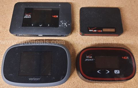 Verizon MI-FI, Jetpack, Wireless Hotspot lot of 4