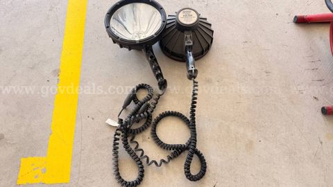 Lot of 2 Fire Department Handheld Spotlights