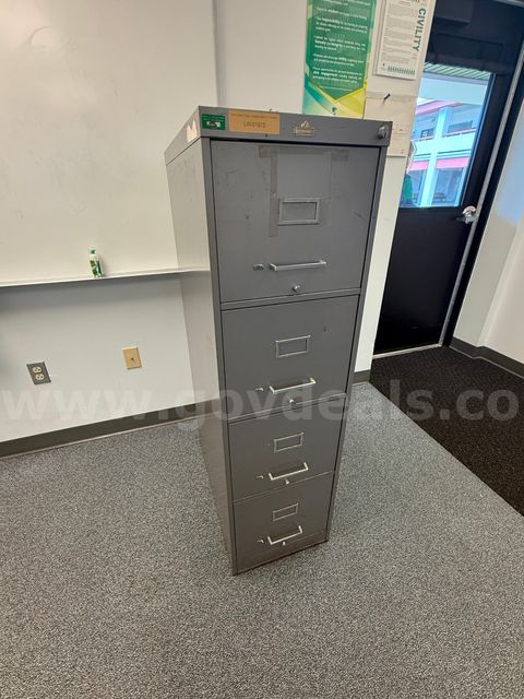 ASE All-Steel Equipment 4-Drawer Vertical File Cabinet