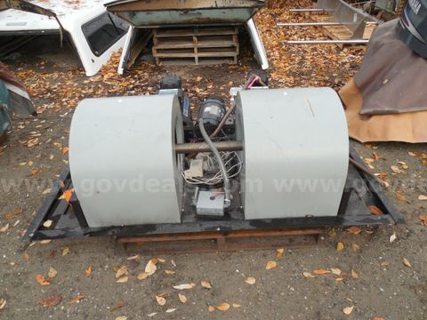 Pair of large fans with additional pieces