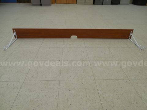 Wooden panel with closet rod hooks