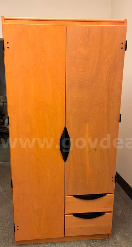 Free Lot Sale: 25 qty. Solid Cherry-Stained Maple Wardrobes