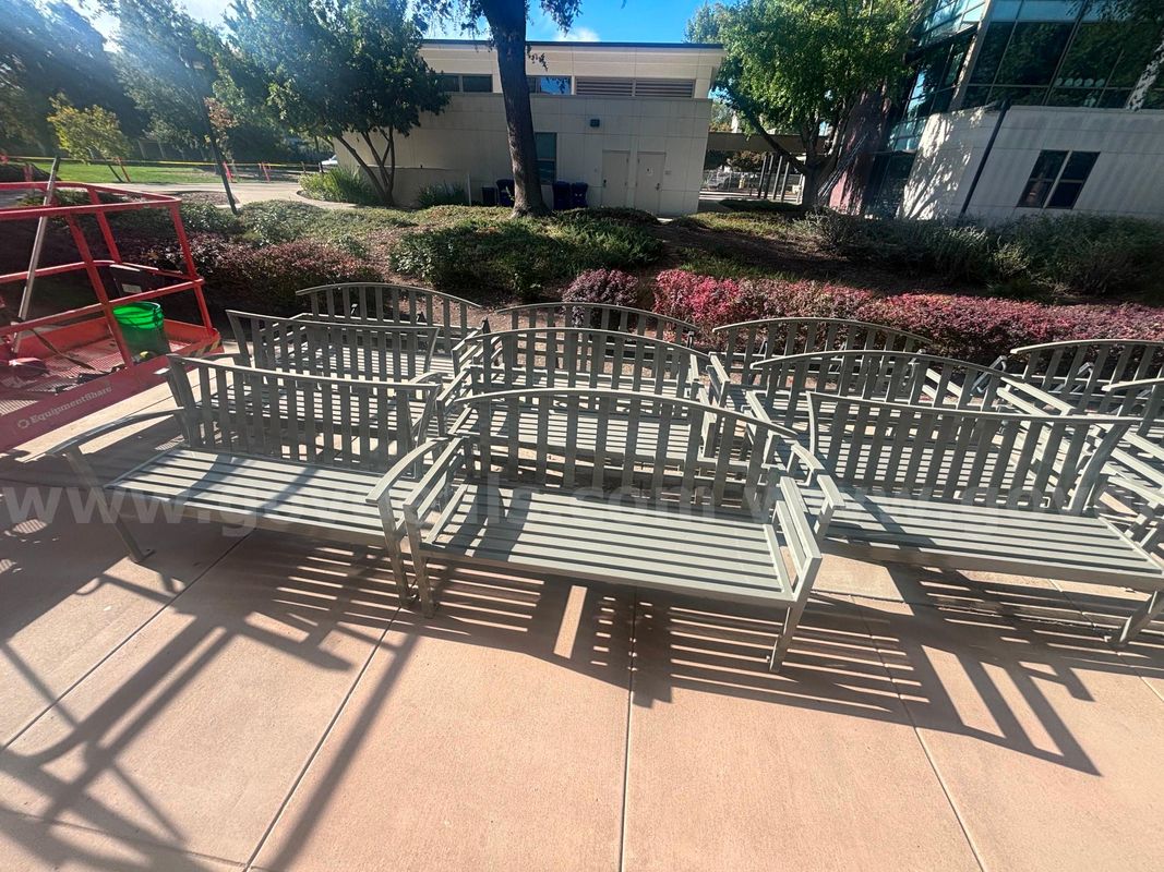 Lot Sale of 9 Metal Benches - 6 qty. McConnell and 3 qty. Exeter Style