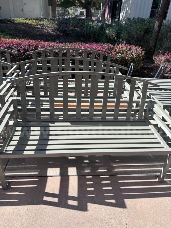Lot Sale of 9 Metal Benches - 6 qty. McConnell and 3 qty. Exeter Style