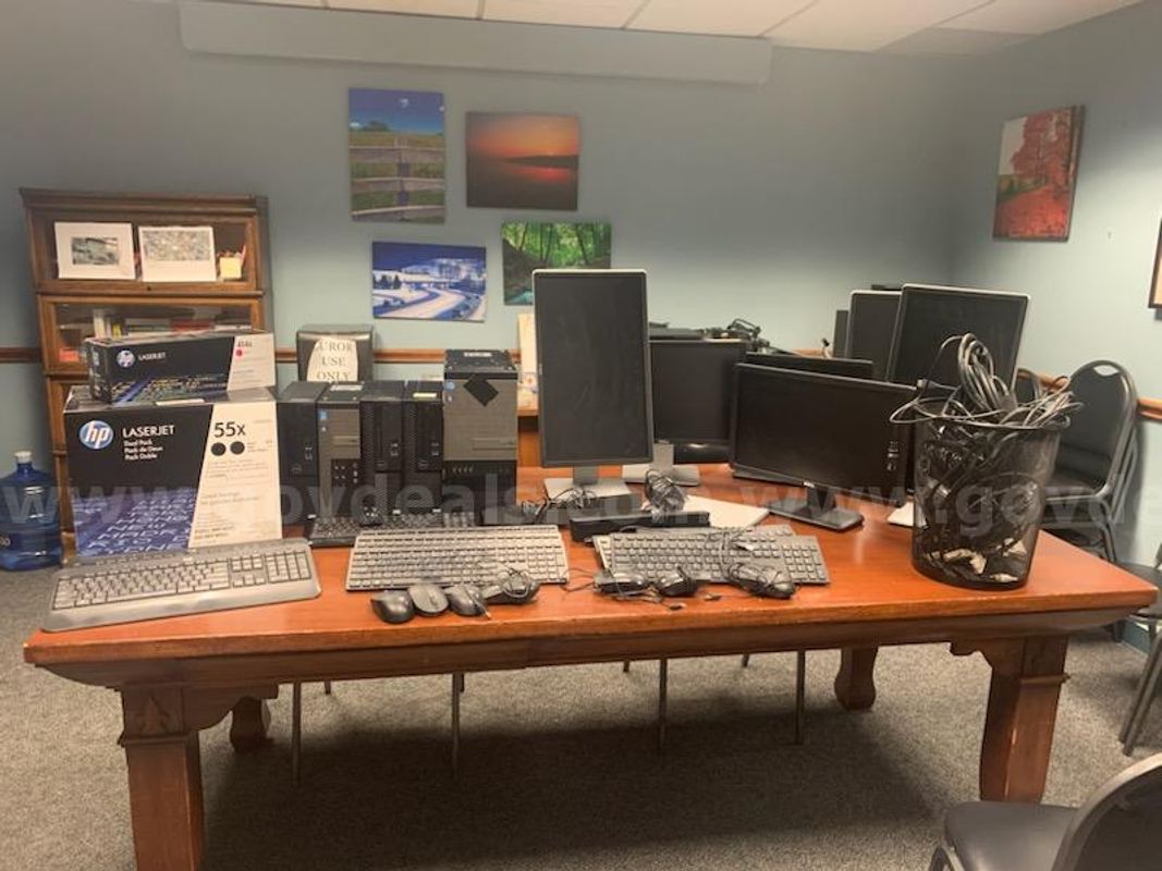 Miscellaneous computer towers, monitors, keyboards, etc.