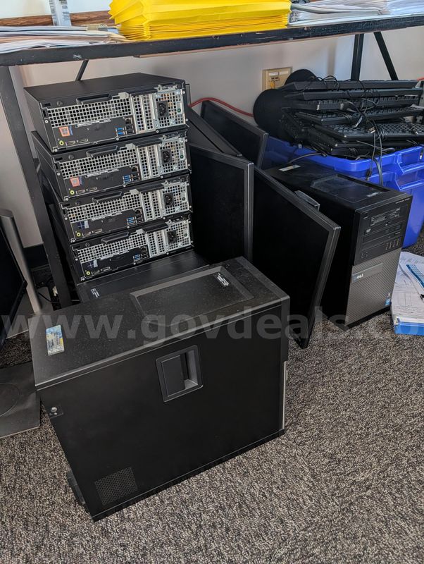 Lot of computer equipment