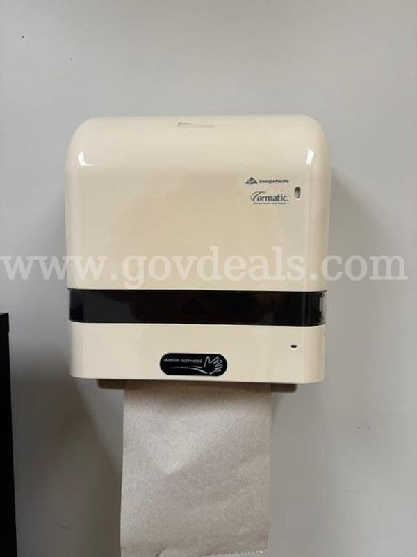 Paper Towel, Soap Dispensers, Coat Rack, Office Chairs, Brochure Holders and Cork Boards