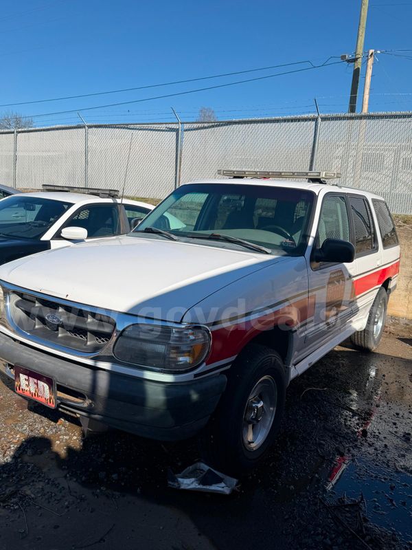 1998 Ford explorer. Used as a Fire Department service vehicle. Runs well. Needs some TLC