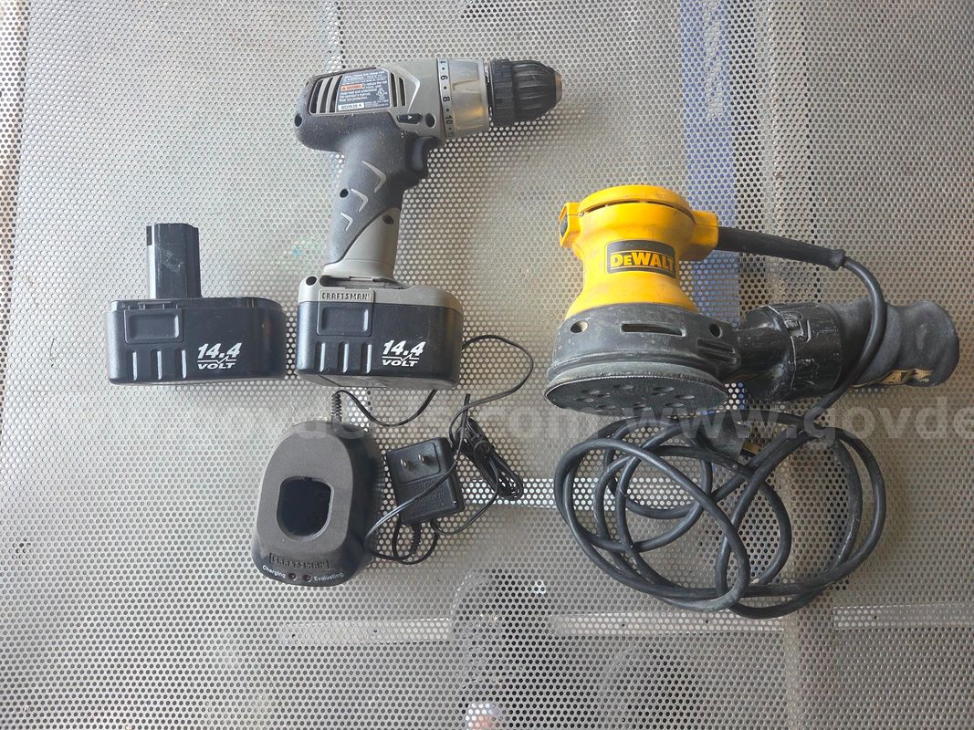 sander and drill