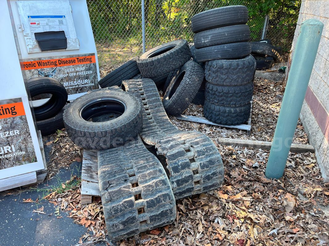 One lot of used tires and tracks