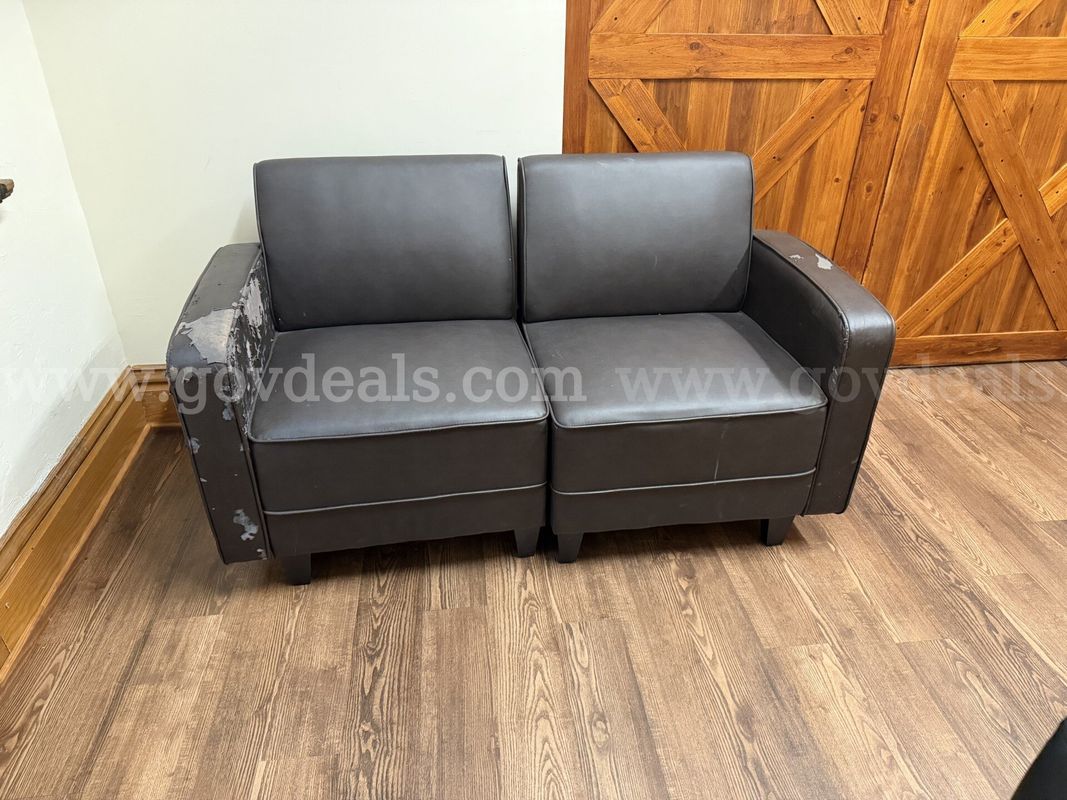 Brown Leather Couch