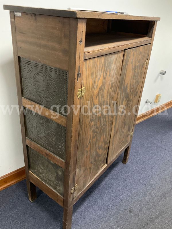 Antique Two Door Wooden Pantry