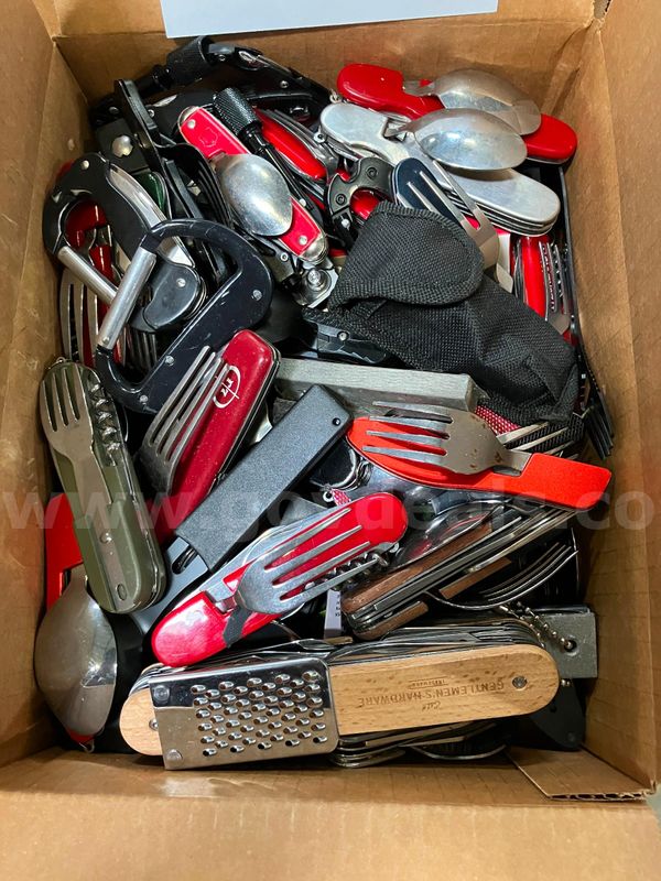 Box of Camping Multi-tools