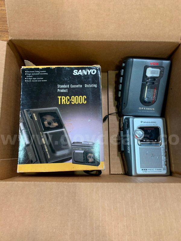Box of Cassette Recorders