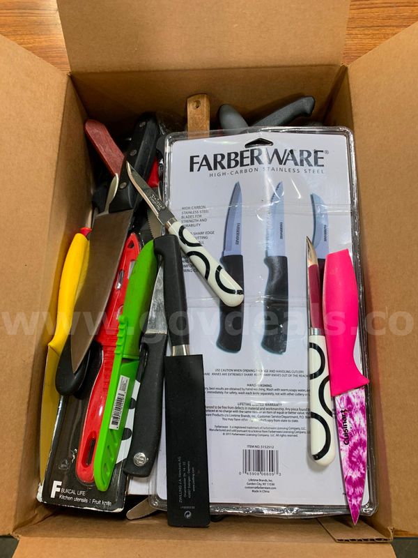 Box of Kitchen Knives