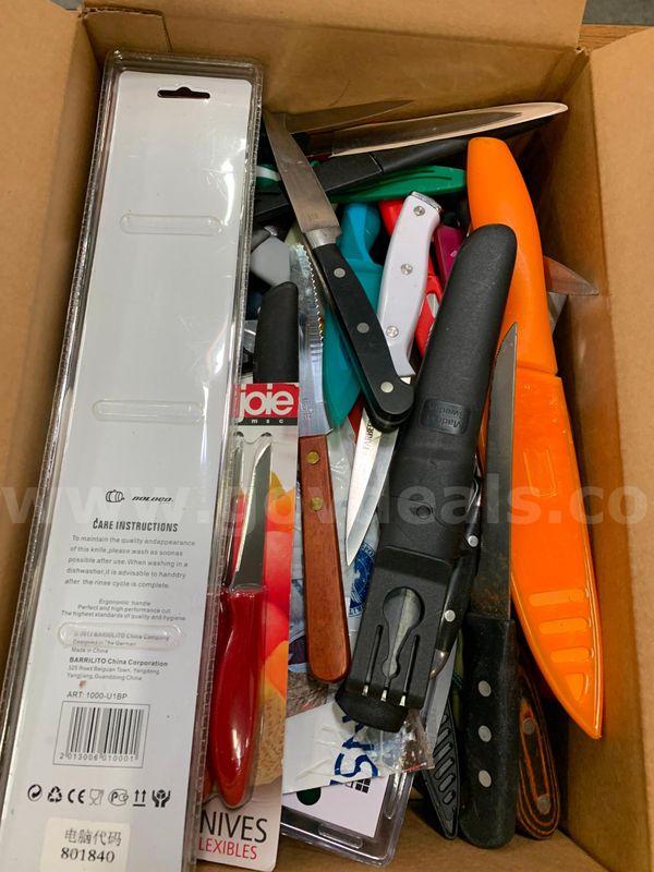 Box of Kitchen Knives