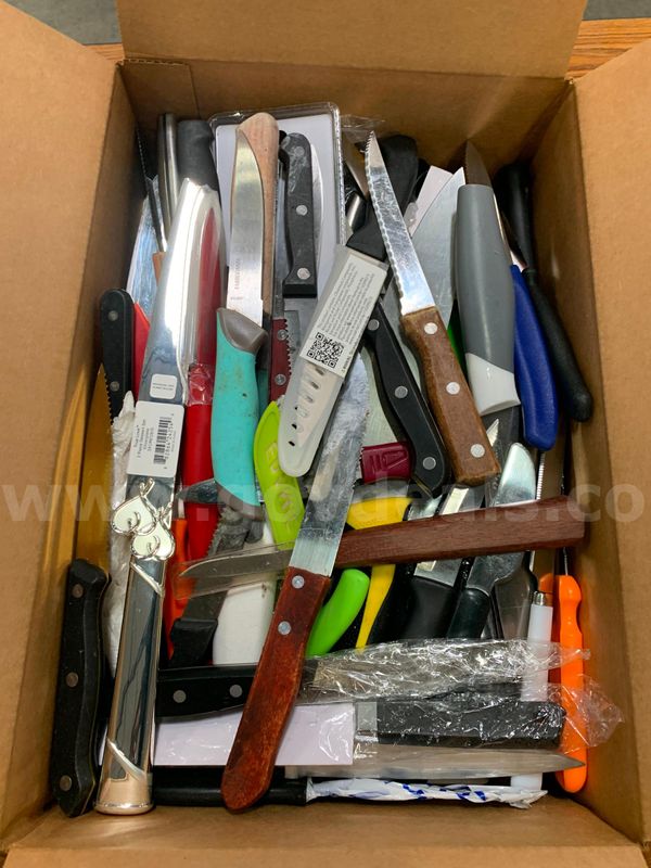 Box of Kitchen Knives