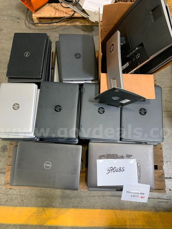 Pallet of Laptops and Monitors