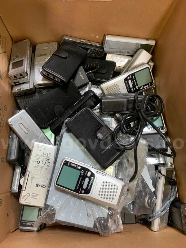 Box of Tape Recorders