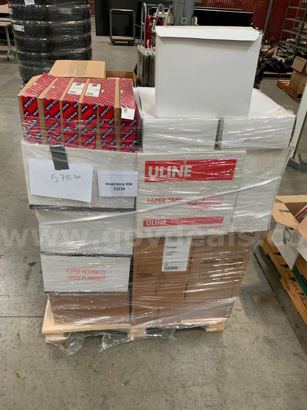 Pallet of Office Supplies