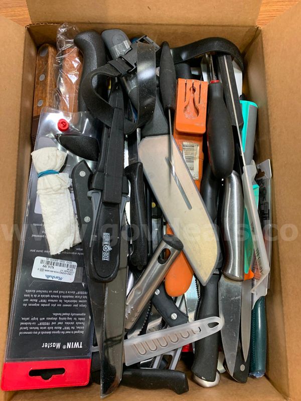 Box of Kitchen Knives