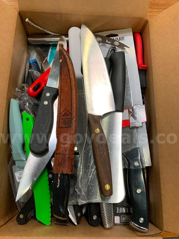 Box of Kitchen Knives