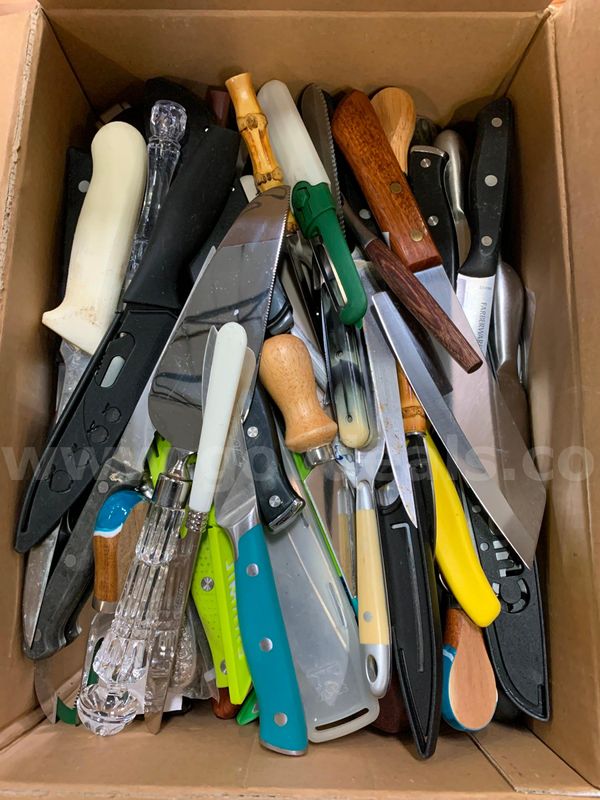 Box of Kitchen Knives