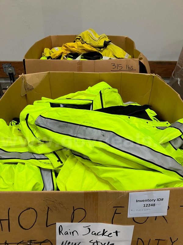 1 Pallet of Rain Jackets and 1 Pallet of Rain Pants