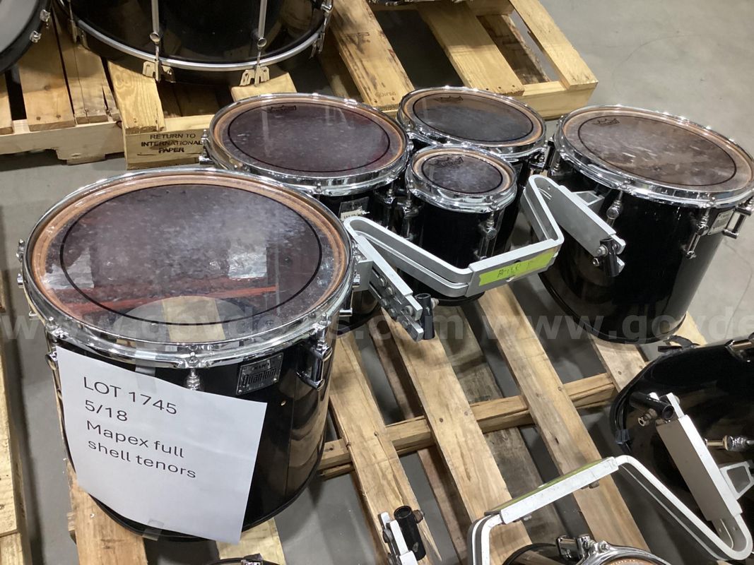 Mapex full shell marching tenors
