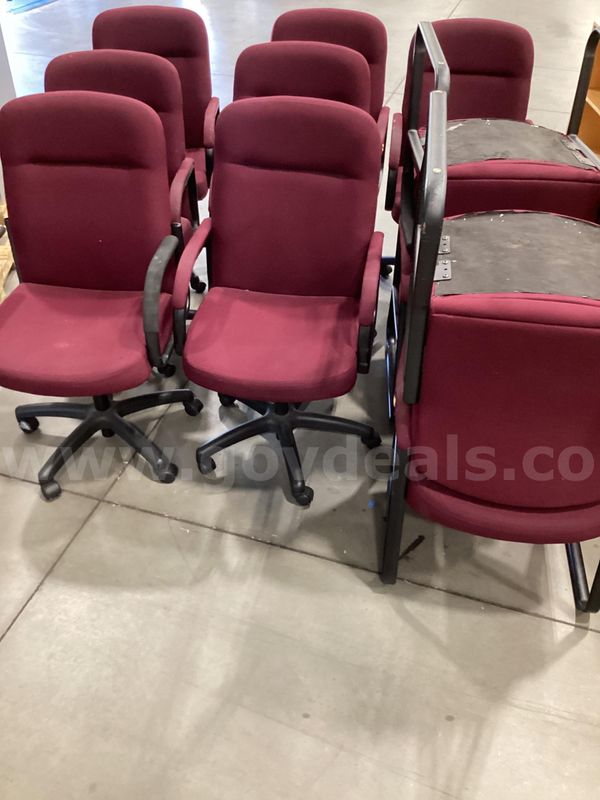 Burgundy chairs
