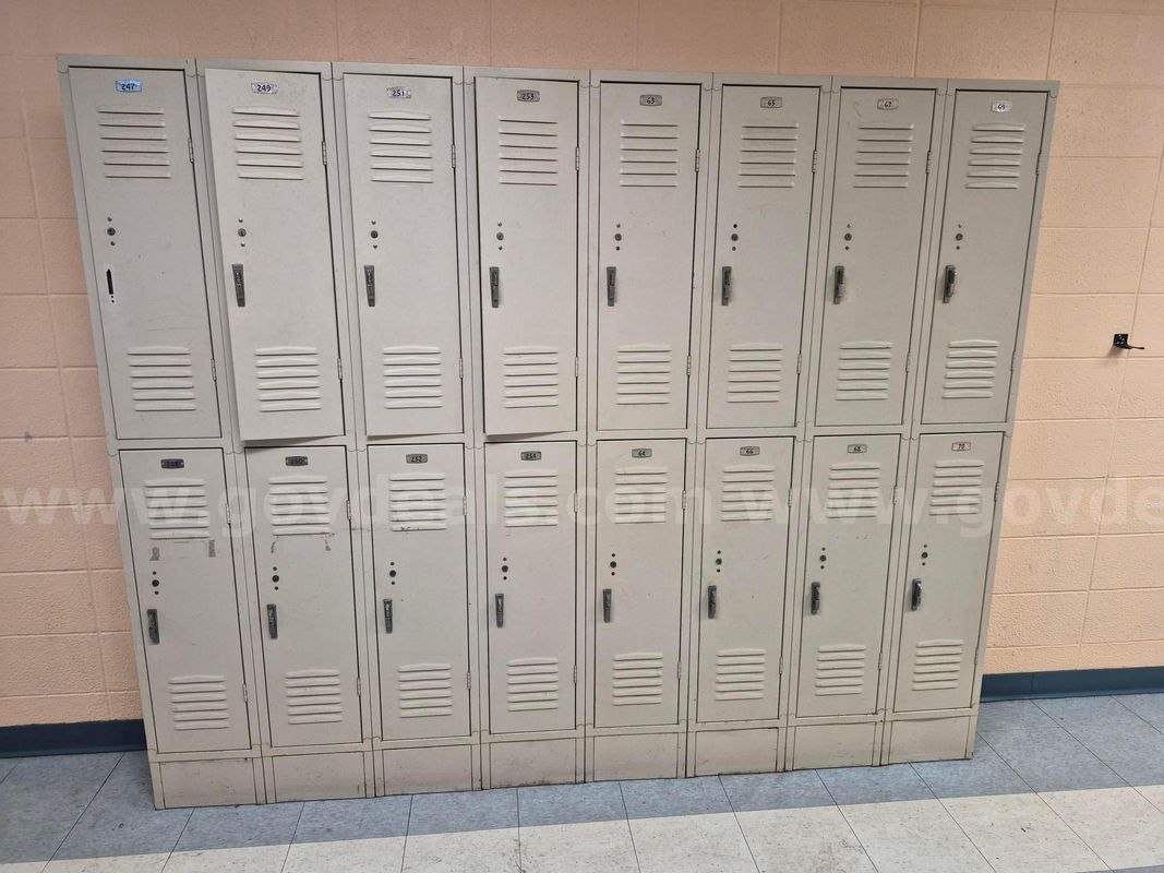 Bank Of 16 School Lockers