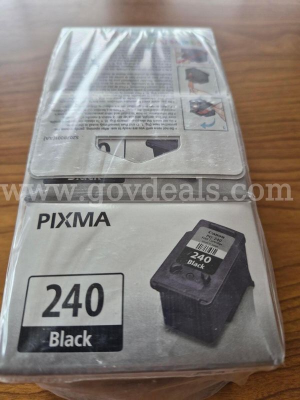 Three Pack Of Canon 240 Black Ink Cartridge