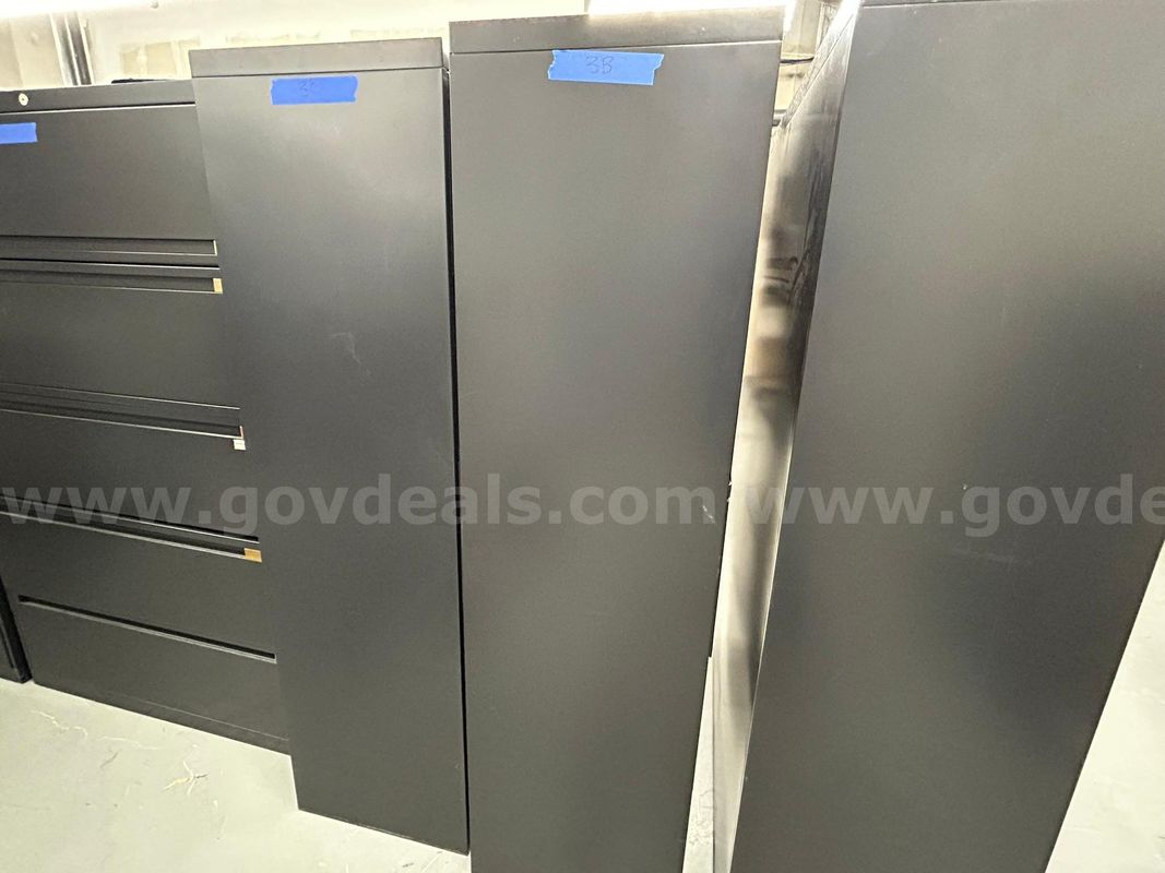 Lot of 3 five drawer file cabinets Lot#3