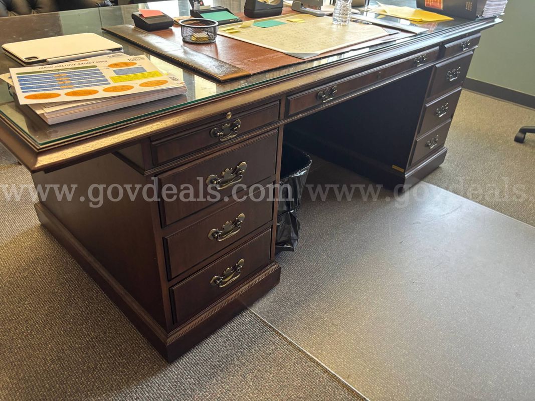 Lot of Desks and Credenzas
