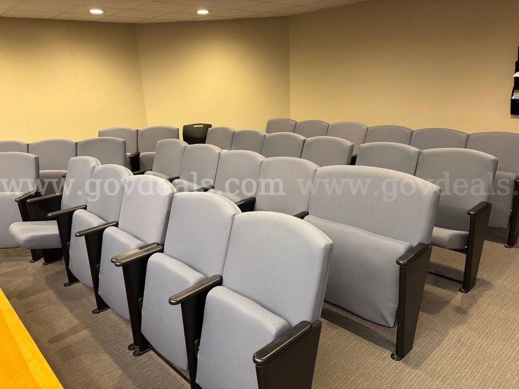 Lot of Theater seating and (3) Podiums and Jury chairs