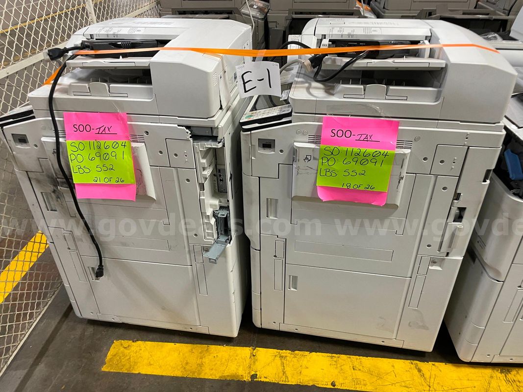 Lot of (2) Canon ImageRunner Copier Stations