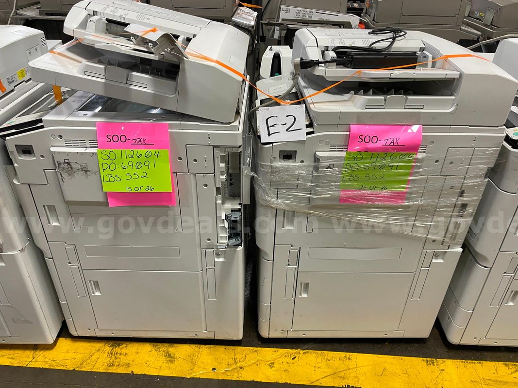 Lot of (2) Canon ImageRunner Copier Stations