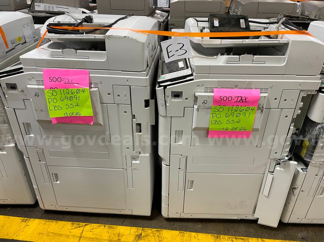 Lot of (2) Canon ImageRunner Copier Stations