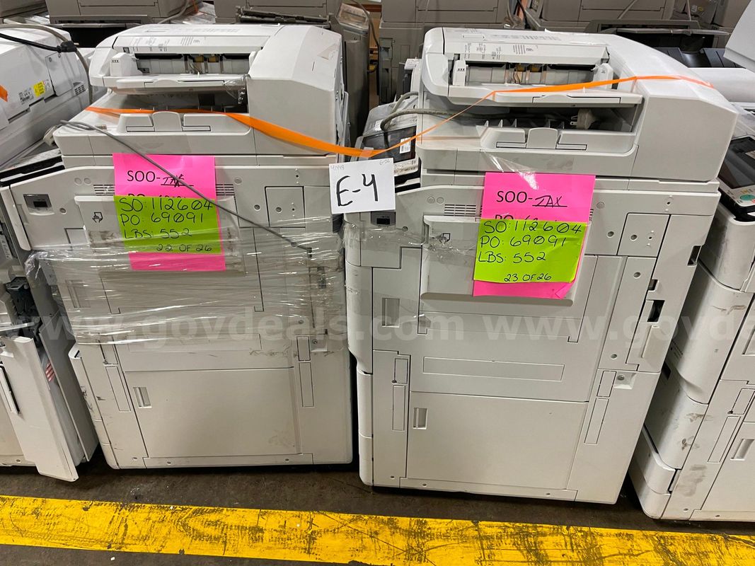 Lot of (2) Canon ImageRunner Copier Stations